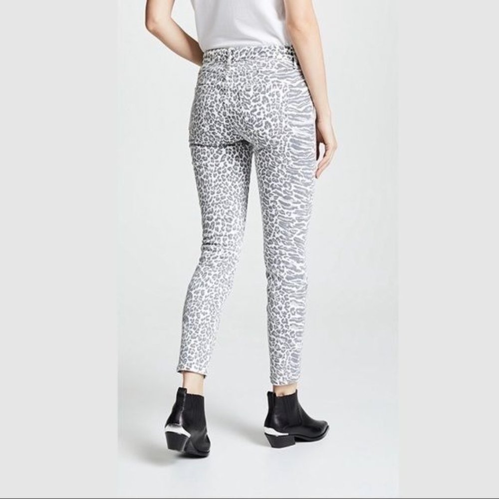 CURRENT/ELLIOTT Mid Rise Leopard Print Jeans in Warped Species Size 28 - Picture 2 of 8